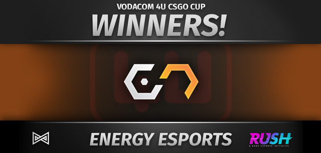 Energy Esports wins the Vodacom4U CSGO Cup at RUSH Esports Featured Image